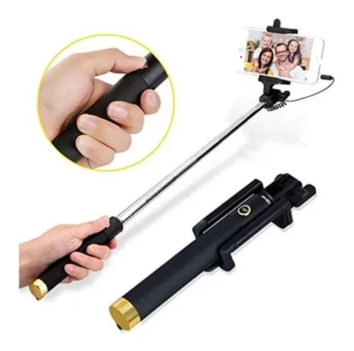 Monopod Palo Selfie Stick Con Cable Aux 3.5mm Foto